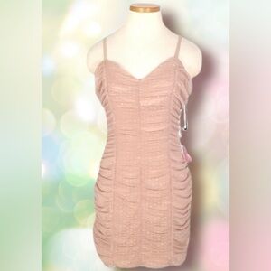 Haute Monde NWT Cream Ruched Dress Size XL womens Juniors